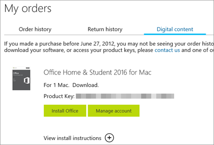 office for mac home and student 2016 license key